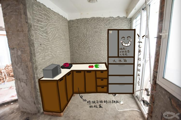 廚房冰箱如何擺法最合適？方案最終確定